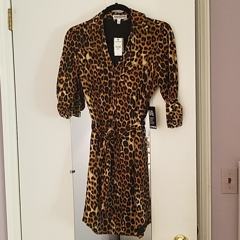 Leopard print dress